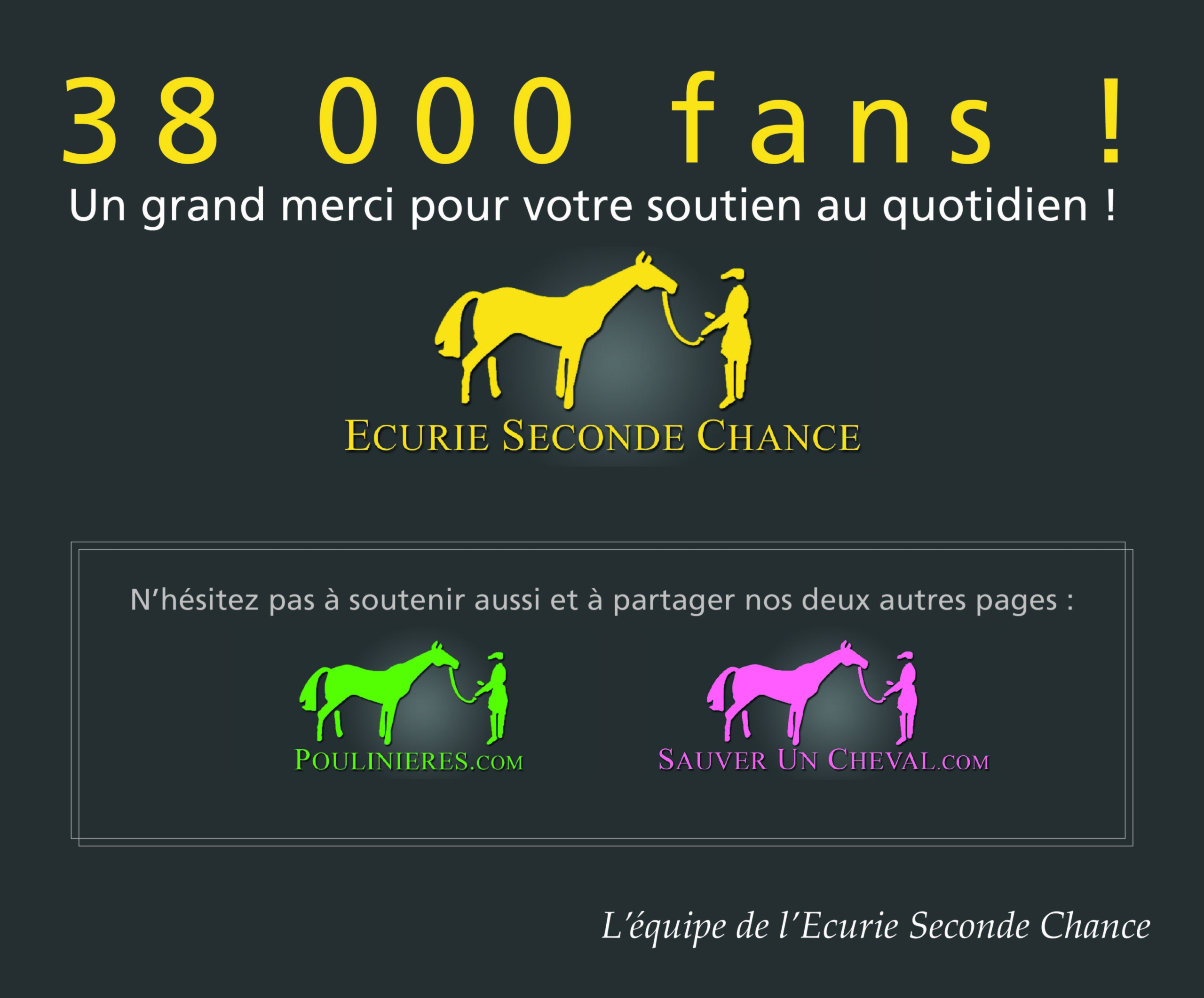 38 000 fans sur notre page facebook ! Merci de votre soutien au quotidien