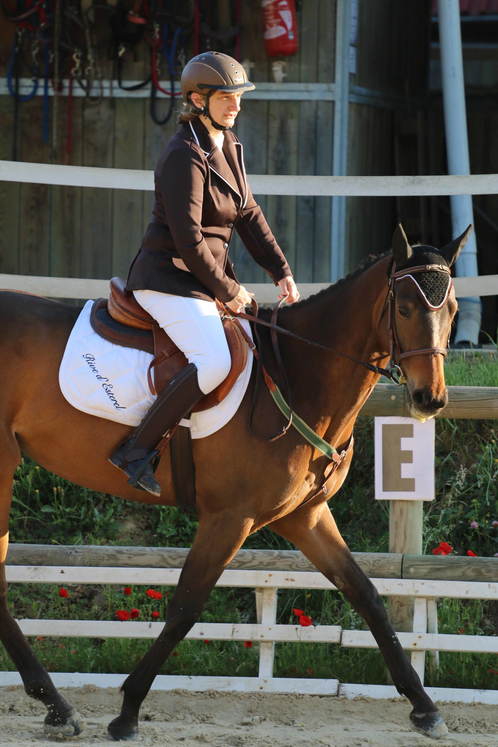 Jantine et sa cavalière ont débuté les concours